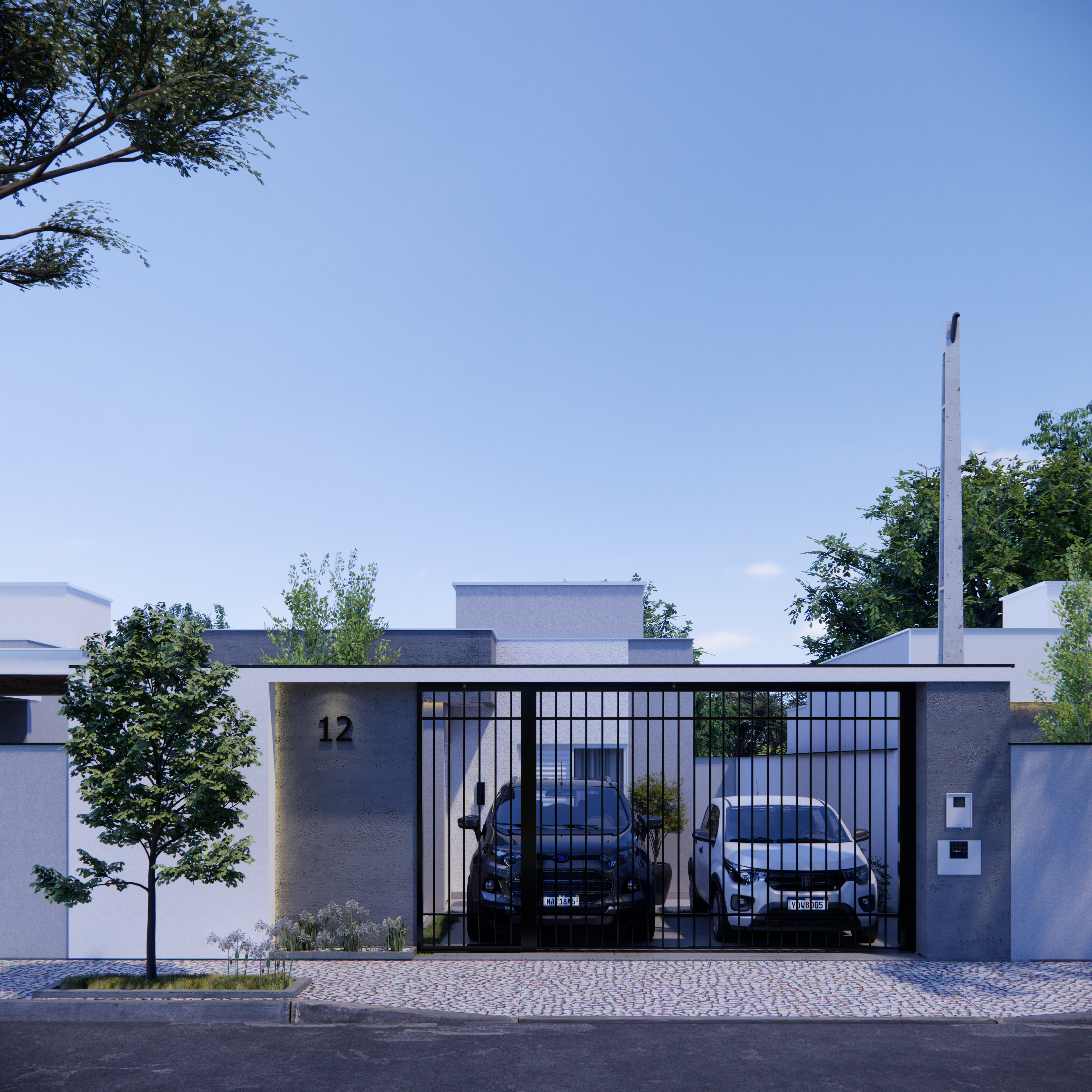 Fachada casas Jardim Aurora